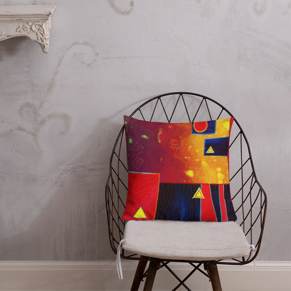 Abstract Throw Pillow - Jan Rickman