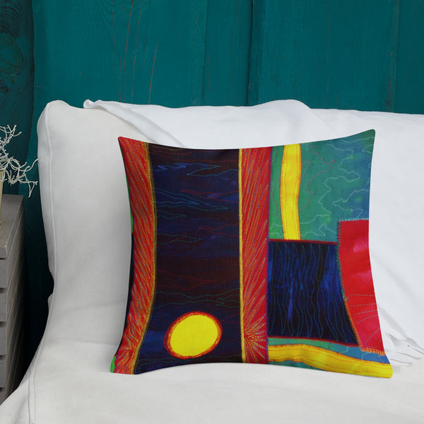 Abstract Throw Pillow - Jan Rickman