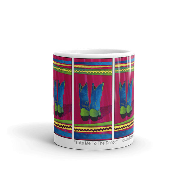Cowboy Boot Artistic Mug - Jan Rickman