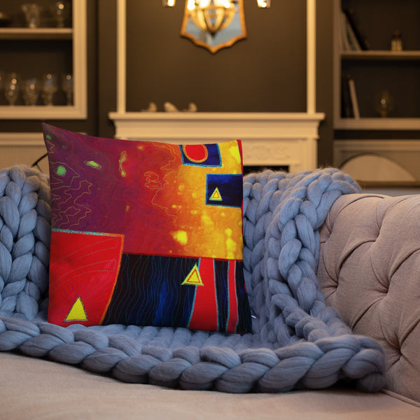 Abstract Throw Pillow - Jan Rickman