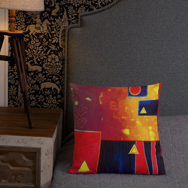 Abstract Throw Pillow - Jan Rickman