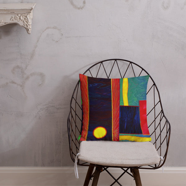 Abstract Throw Pillow - Jan Rickman