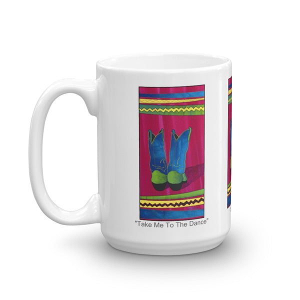 Cowboy Boot Artistic Mug - Jan Rickman