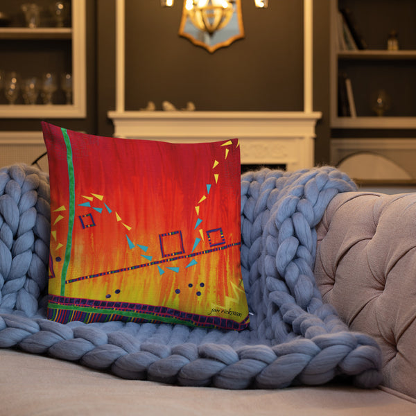Abstract Design Throw Pillow by Jan Rickman - Jan Rickman