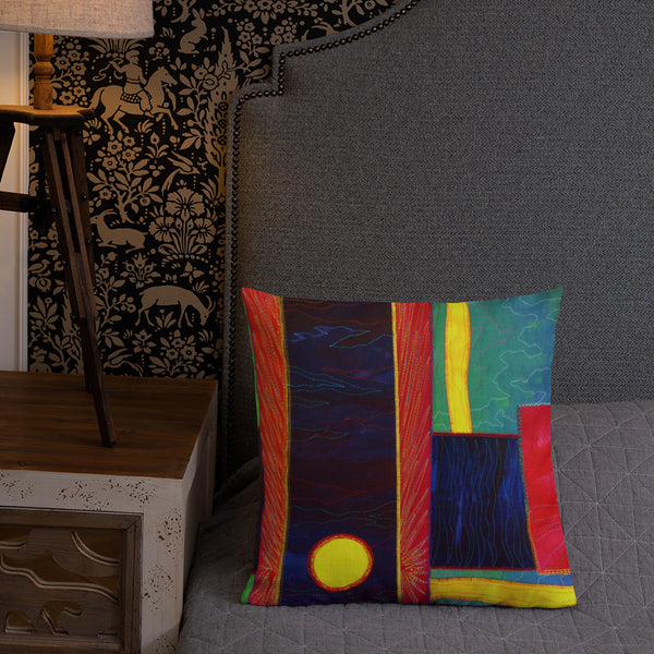 Abstract Throw Pillow - Jan Rickman