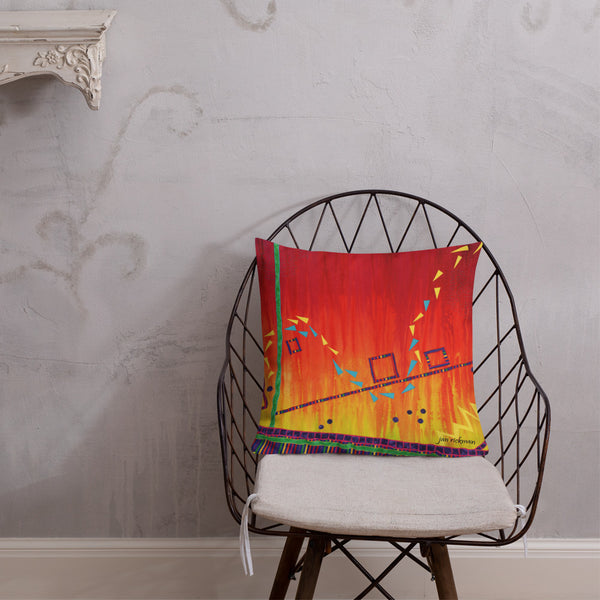 Abstract Design Throw Pillow by Jan Rickman - Jan Rickman