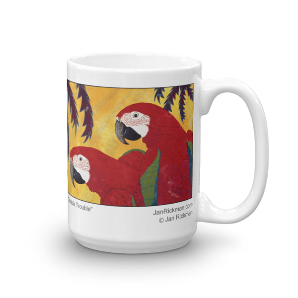 Scarlet Macaw Parrot Coffee Mug - Jan Rickman