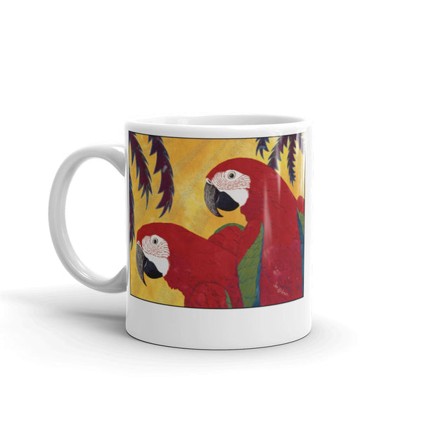 Scarlet Macaw Parrot Coffee Mug - Jan Rickman