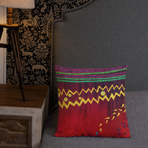 Abstract Design Throw Pillow by Jan Rickman - Jan Rickman