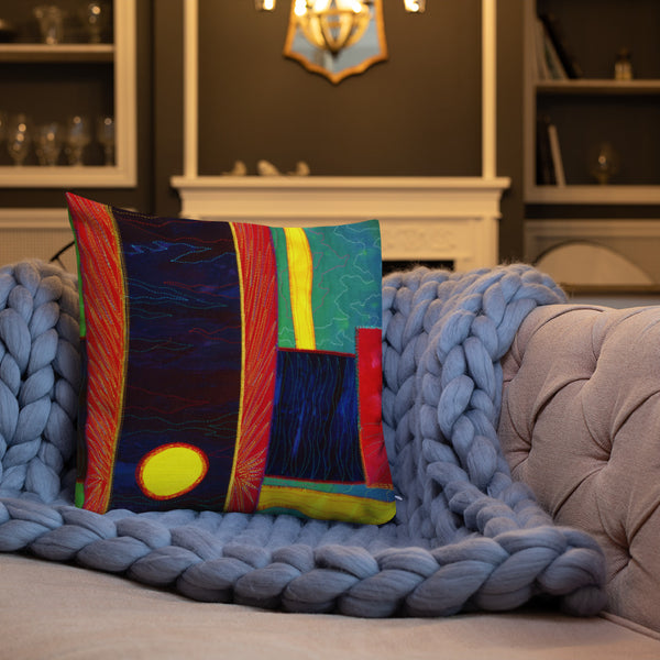 Abstract Throw Pillow - Jan Rickman