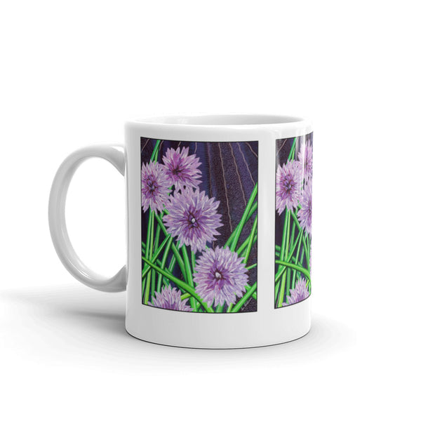 Blooming Chive Design Mug - Jan Rickman