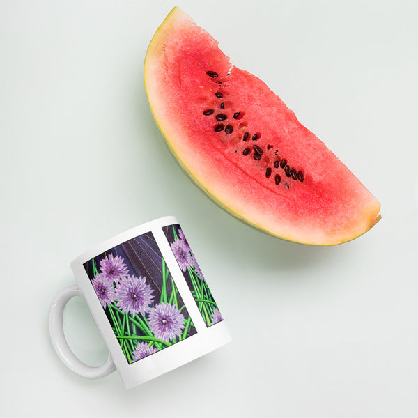 Blooming Chive Design Mug - Jan Rickman