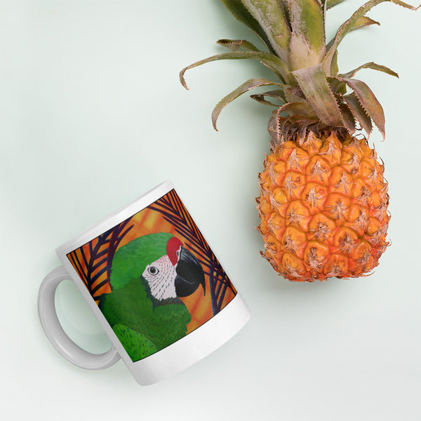 Military Macaw Parrot Coffee Mug - Jan Rickman