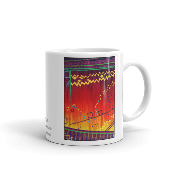 Whimsical Abstract Design Mug - Jan Rickman