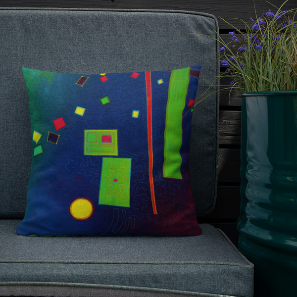 Abstract Design Premium Pillow - Jan Rickman
