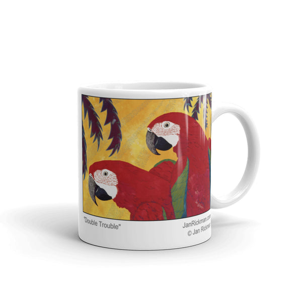 Scarlet Macaw Parrot Coffee Mug - Jan Rickman